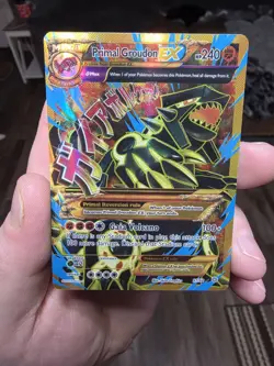 Primal Groudon EX (Shiny Full Art) Ancient Origins 97/98 MP Pokemon TCG MP Card - Image 1