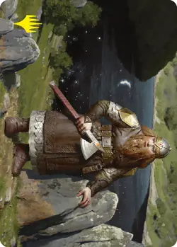 MTG Mirrormere Guardian Art Card (Gold-Stamped Signature) [The Lord of the Rings - Image 1