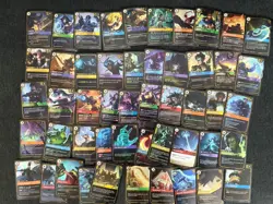 League of Legends Riftbound TCG Card Lot of 50 Rare Foil Holo Cards English NM - Image 1