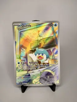 Pokemon Quaxly Illustration Rare 206/193 Sv02: Paldea Evolved Full Art Holo Card - Image 1