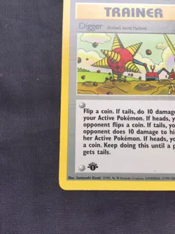 Pokemon Cards: Team Rocket 1st Edition Uncommon: Digger 75/82 - Image 5