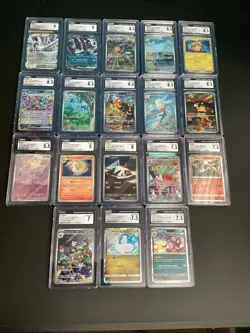 Pokemon Graded Card Lot Of 18 CGC 7.5 To 9 - Image 1