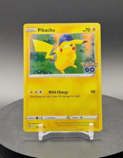 Pokemon Card Pikachu Pokemon GO Holo Rare 028/078 Near Mint - Image 1