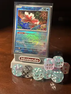 Pokemon TCG Goldeen Prismatic Evolutions Masterball Holo Card 020/131 S&V NM - Image 1