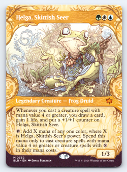 Helga, Skittish Seer Showcase - Bloomburrow - MTG - Image 1