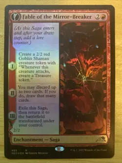 Fable of the Mirror-Breaker (Extended Art) Kamigawa: Neon Dynasty Foil - Image 1