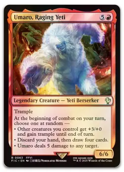 Umaro, Raging Yeti (Surge Foil) #63 (NM) Final Fantasy FIC Magic MTG - Image 1