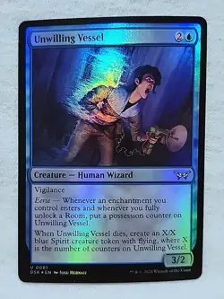 Unwilling Vessel 0081 Foil Duskmourn: House of Horror Magic: The Gathering - Image 1