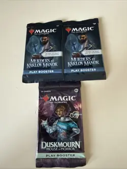 3 MTG Play Booster Packs New Sealed From Sealed Box MTG - Image 1