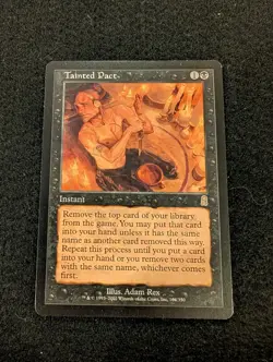 Tainted Pact Magic The Gathering 2001 Instant Black Adam Rex MTG 164/350 - Image 1