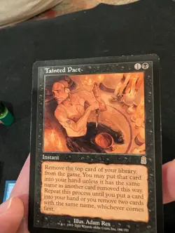 Tainted Pact Magic The Gathering 2001 Instant Black Adam Rex MTG 164/350 - Image 3