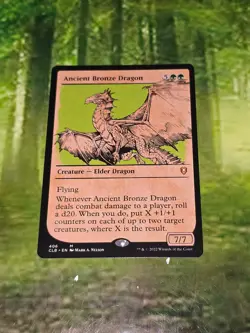CLB Baldur's Gate Mythic Rare 406 Showcase Ancient Bronze Dragon - Image 1