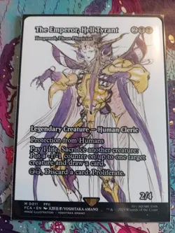 MTG The Emperor, Hell Tyrant Yawgmoth, Thran Physician (Showcase) Final Fantasy - Image 1