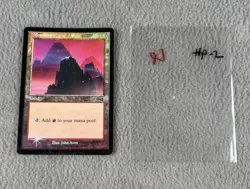 MTG Mountain 1999 Arena Promo FOIL 1x HP Heavily Played Magic The Gathering C - Image 1