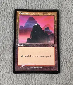 MTG Mountain 1999 Arena Promo FOIL 1x HP Heavily Played Magic The Gathering C - Image 2
