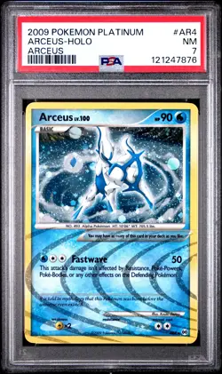 2009 POKEMON PLATINUM ARCEUS #AR4 HOLO PSA 7 NM #121247876 - Image 1