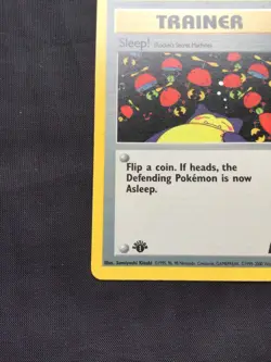 Pokemon Cards: Team Rocket 1st Edition Common: Sleep! 79/82 - Image 5