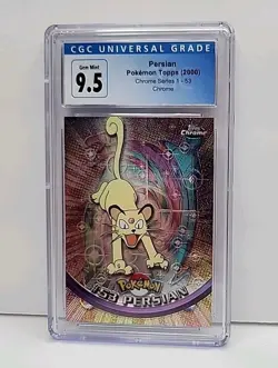 CGC 9.5 Persian Topps Chrome #53 2000 Pokemon Card Series 1 Card Graded Gem Mint - Image 1