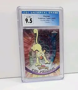 CGC 9.5 Persian Topps Chrome #53 2000 Pokemon Card Series 1 Card Graded Gem Mint - Image 2