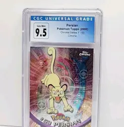 CGC 9.5 Persian Topps Chrome #53 2000 Pokemon Card Series 1 Card Graded Gem Mint - Image 3