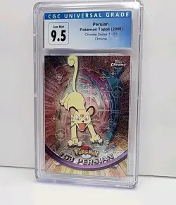 CGC 9.5 Persian Topps Chrome #53 2000 Pokemon Card Series 1 Card Graded Gem Mint - Image 4