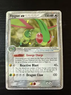 Pokemon TCG Flygon EX Legend Maker Holo Rare Card 87/92 DMG Played Fast Ship US - Image 1