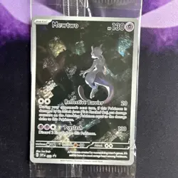 MEWTWO SVP 052 Scarlet Violet 151 Promo Illustration Rare Pokemon Card SEALED - Image 1