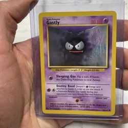 Pokemon Gastly 50/102 BS Base Set Unlimited Vintage Nintendo NM Near Mint Card - Image 1