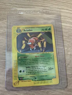 Pokemon TCG English Card Aquapolis E-Series Set Ariados H3/H32 Holo Rare - Image 2
