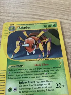 Pokemon TCG English Card Aquapolis E-Series Set Ariados H3/H32 Holo Rare - Image 4