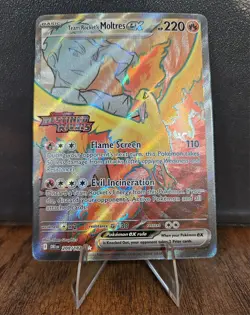 Pokemon Team Rocket's Moltres ex Destined Rivals 208/182 Stamped Holo - Image 2