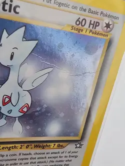 Pokemon TCG Togetic 16/111 Neo Genesis Set Holo-Rare (MP - Crease) - Image 2