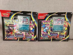 2x Pokemon Phantasmal Flames ME02 3-Pack Blister! Brand New LOT - Image 1