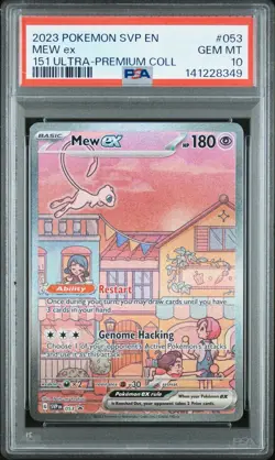 2023 Pokemon SVP en 151 Ultra Premium Mew EX Coll #053 PSA 10 Gem Mint - Image 1