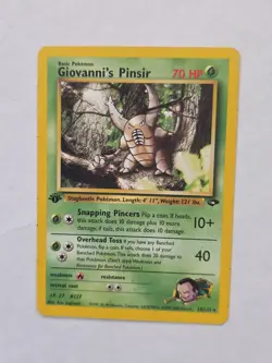 Giovanni's Pinsir Gym Challenge 24/132 Rare 1st Edition Pokemon - Image 1