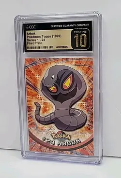 💎CGC 10💎 Arbok 24 Topps Series 1 Blue Label 1st Print Pokemon 1999 Pristine 10 - Image 1