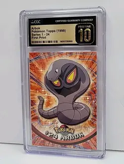 💎CGC 10💎 Arbok 24 Topps Series 1 Blue Label 1st Print Pokemon 1999 Pristine 10 - Image 2