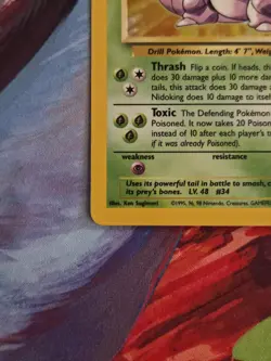NIDOKING 11/102 UNLIMITED BASE SET POKEMON (VINTAGE - HOLO RARE, LP-) - Image 5