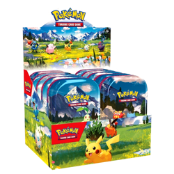 POKEMON ASCENDED HEROES MINI TINS DISPLAY BOX FACTORY SEALED (10 CT) - Image 1