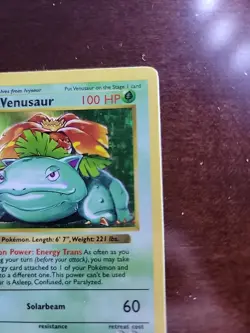 Pokemon TCG 1st Edition Shadowless 1999 - Venusaur Base Set 15/102 Holo Rare - Image 3