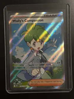 Wally's Compassion 176/132 Full Art Me01: Mega Evolution Holo NM Pokemon TCG - Image 1