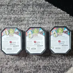 Pokemon TCG Mighty Mysterious Tin Set Darkrai Mimikyu Snorlax Sealed - Image 2