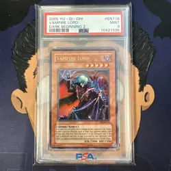 PSA 9 MINT 2005 YU-GI-Oh! Dark Beginning 2 VAMPIRE LORD EN116 - Image 2