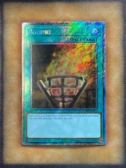 Yugioh Bonfire RA03-EN073 Platinum Secret Rare 1st Ed NM - Image 1