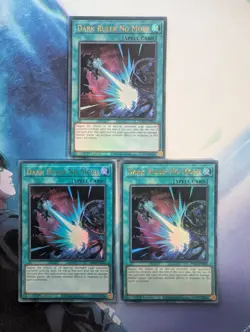 YuGiOh! Dark Ruler No More RA01-EN060 Ultra Rare x3 PLAYSET 1st Ed - Image 1