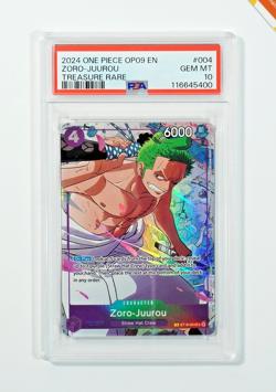 One Piece PSA 10 Zoro-Juurou #ST18-004 Emperors In The New World 2024 English - Image 1