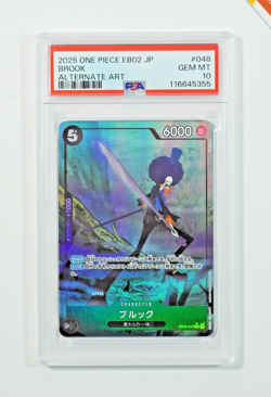 One Piece PSA 10 Brook #EB02-048 Anime 25th Collection Alt Art 2025 Japanese - Image 1