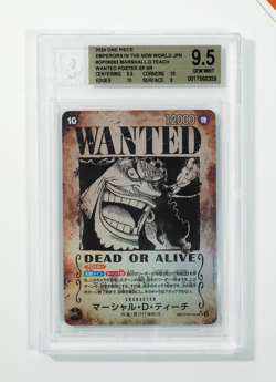 One Piece BGS 9.5 Wanted Marshall.D.Teach #OP09-093 Special Rare 2024 Japanese - Image 1