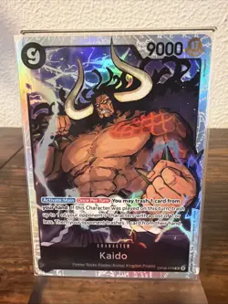 One Piece CCG Kaido Foil OP08-079 Super Rare NM Condition - Image 1