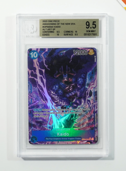 One Piece BGS 9.5 Kaido #OP09-044 Kingdoms Of Intrigue Alt Art 2023 English - Image 1